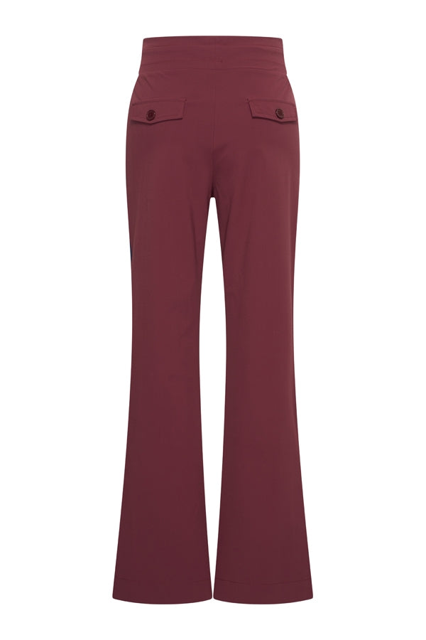 Mi Piace Travel Trousers Tape Burgundy