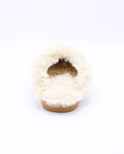 Classic Faux Fur Pantoffels Camel