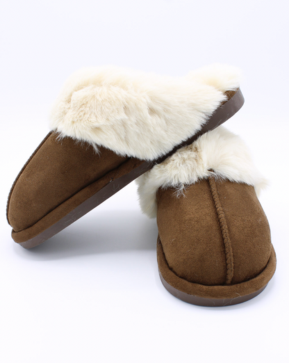 Classic Faux Fur Pantoffels Classic Coffee