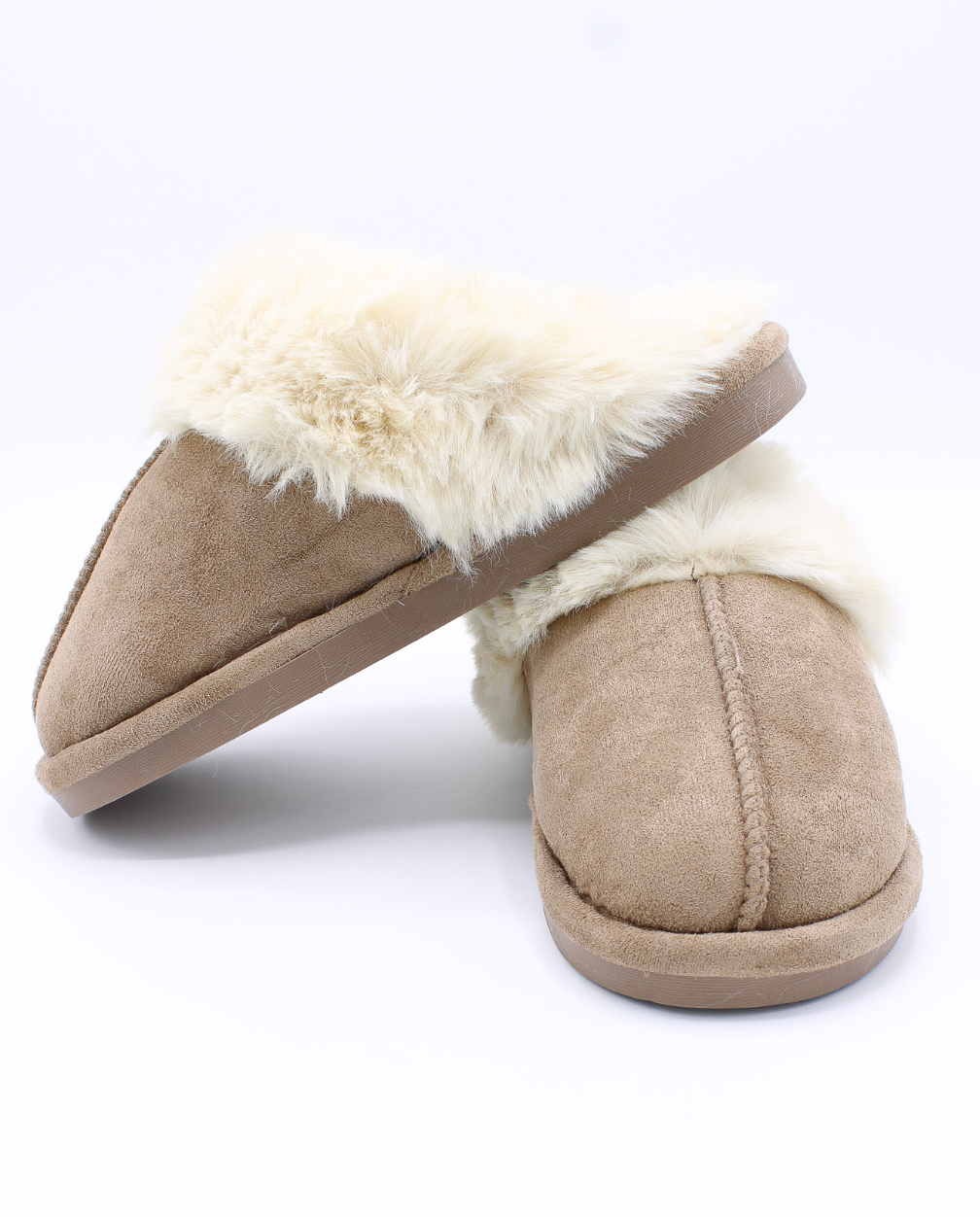 Classic Faux Fur Pantoffels Classic Taupe