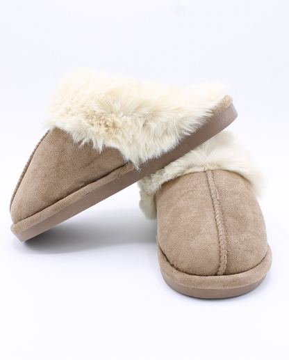 Classic Faux Fur Pantoffels Classic Taupe