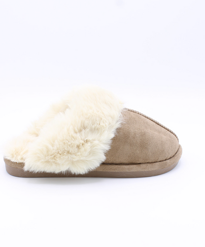 Classic Faux Fur Pantoffels Classic Taupe