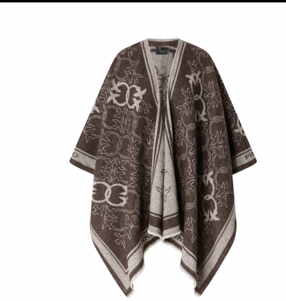 Pinko Poncho CROAZIA in Beige/Bruin