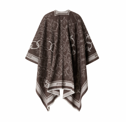 Pinko Poncho CROAZIA in Beige/Bruin