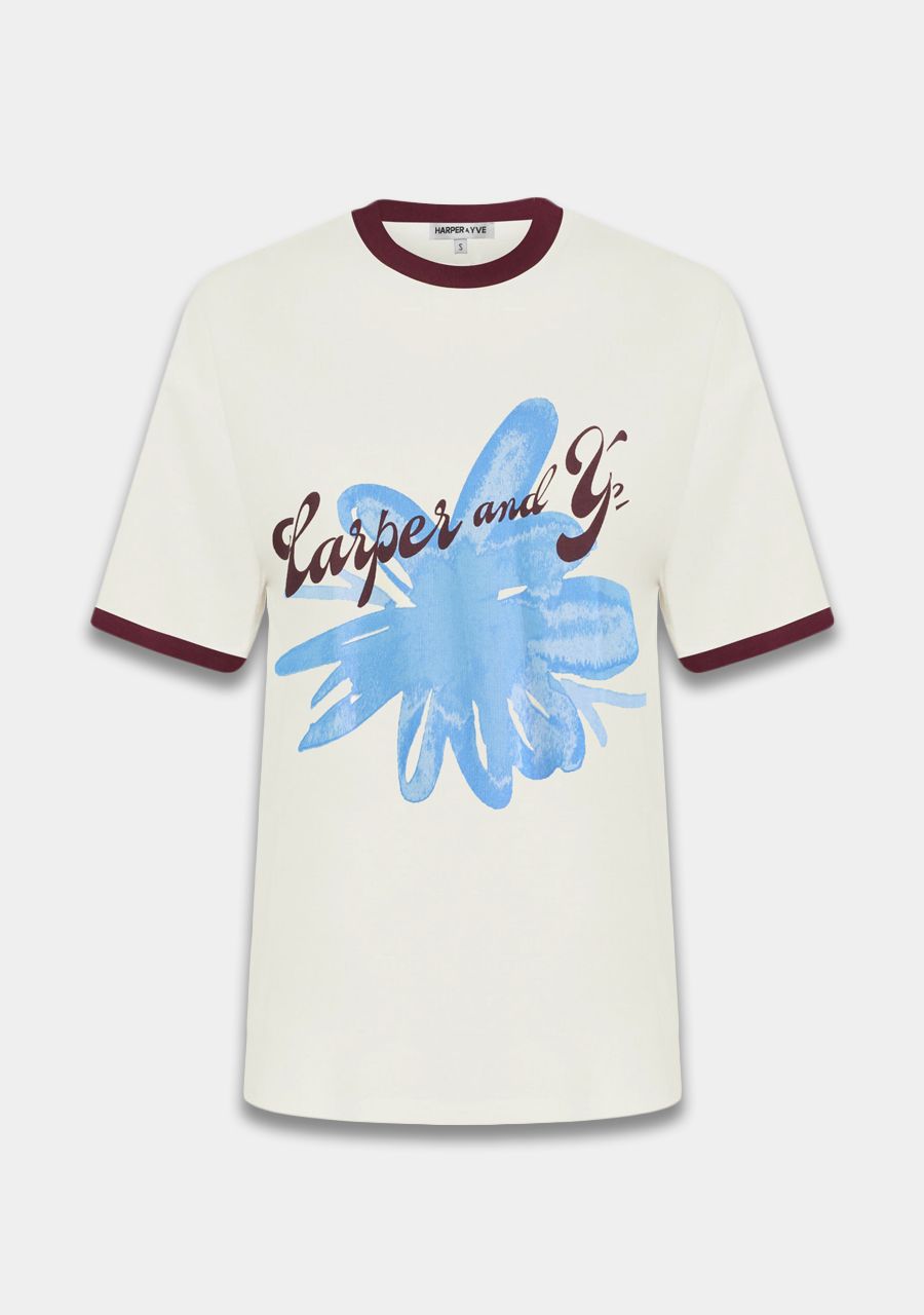 HARPER & YVE T-SHIRT FLOWER DW25Y302