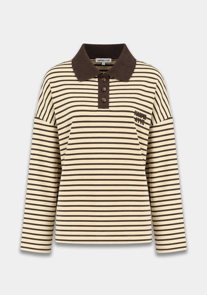 Harper & Yve Pollie Jumper Hot Fudge Stripe
