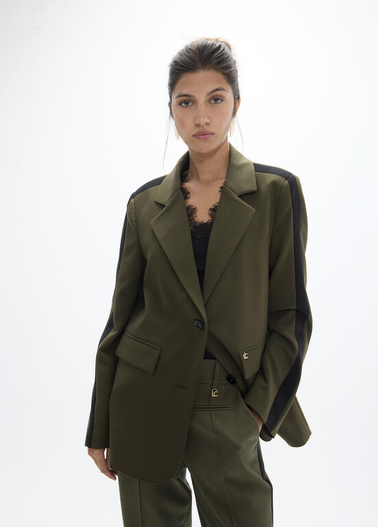 Lola Casademunt Blazer Animal Printed Back