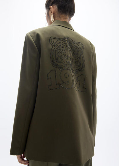 Lola Casademunt Blazer Animal Printed Back
