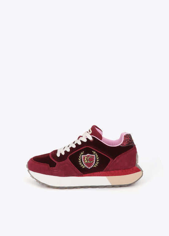 Lola Casademunt Platform Sneakers Burgundy
