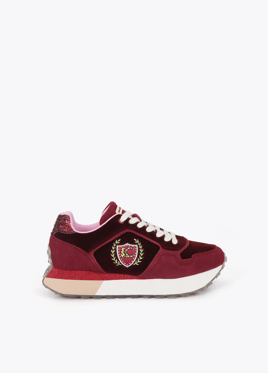 Lola Casademunt Platform Sneakers Burgundy