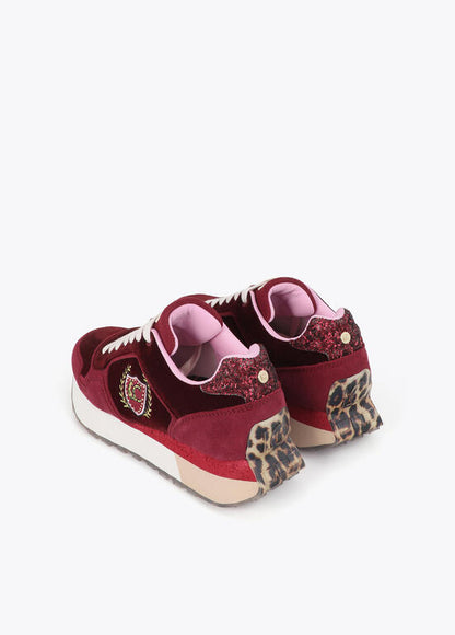 Lola Casademunt Platform Sneakers Burgundy