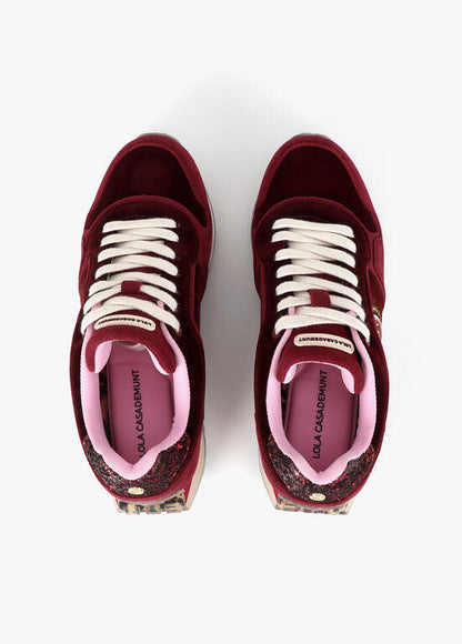 Lola Casademunt Platform Sneakers Burgundy