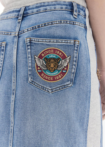 Lola Casademunt Denim & Jersey Rok