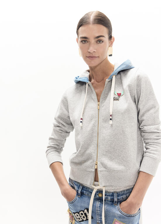 Lola Casademunt Hooded Vest met Patches