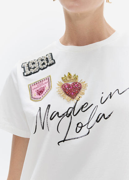 Lola Casademunt T-Shirt met Patches
