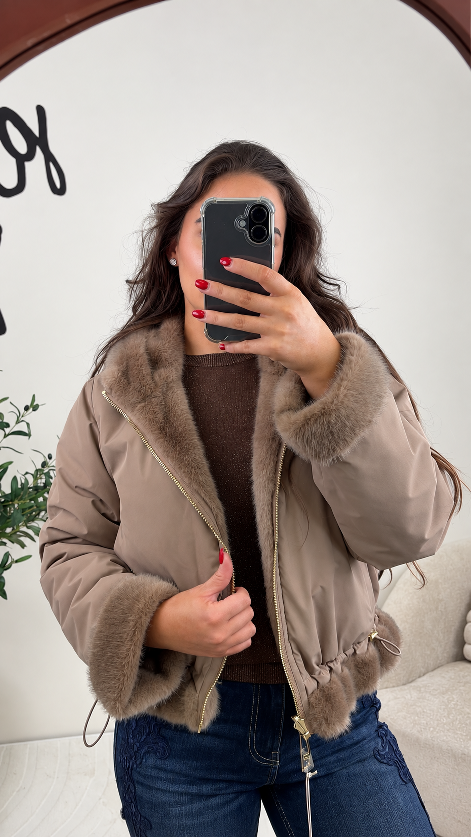 Liu Jo Reversible Fake Fur Jas
