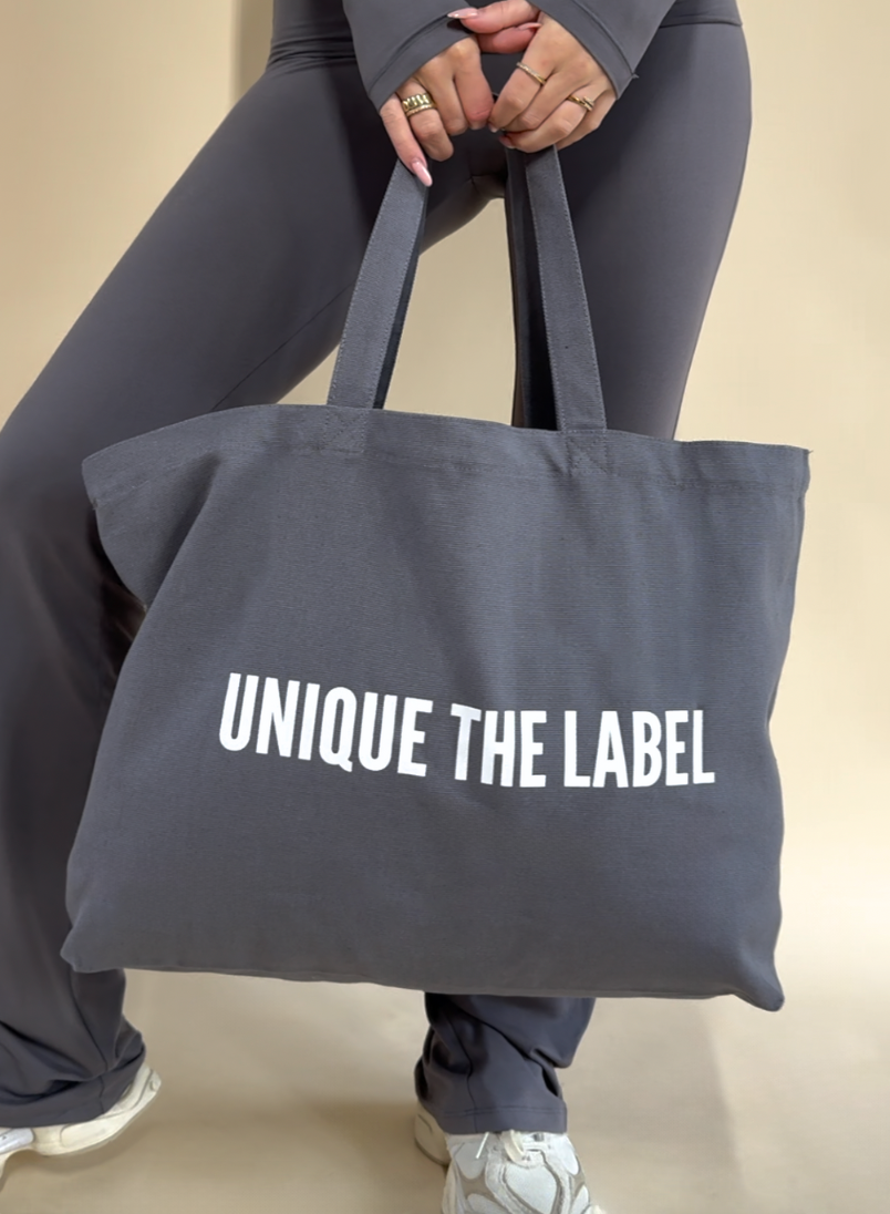 UNIQUE CANVAS TOTE BAG - IRON