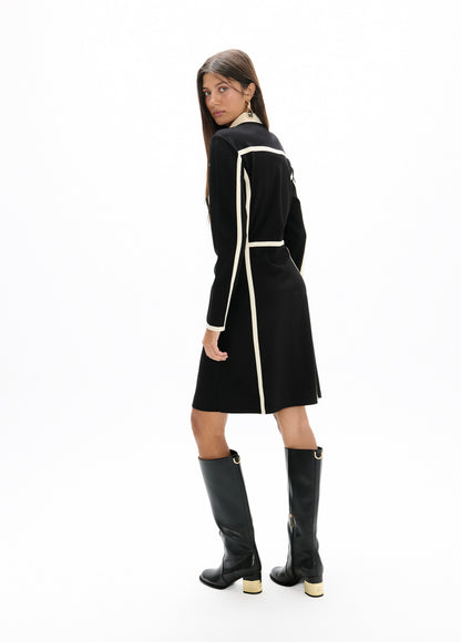 Lola Casademunt Roma Knit Polo Dress – Bicolor